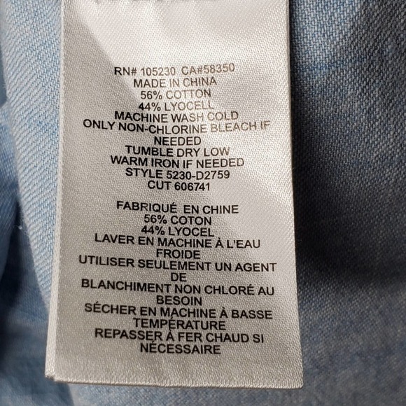 Soft Joie Anandi Chambray Shift Dress Blue Size Small - Picture 8 of 9